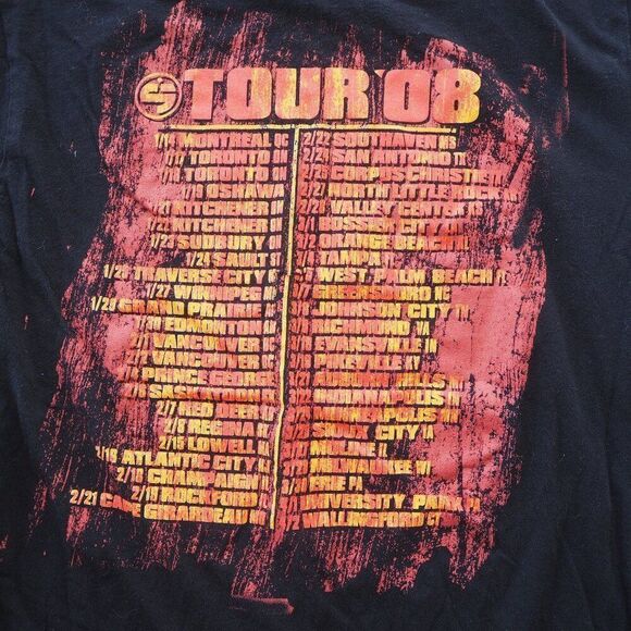 Seether 2008 Band Concert Tour T-Shirt Black Unisex S - Picture 4 of 6